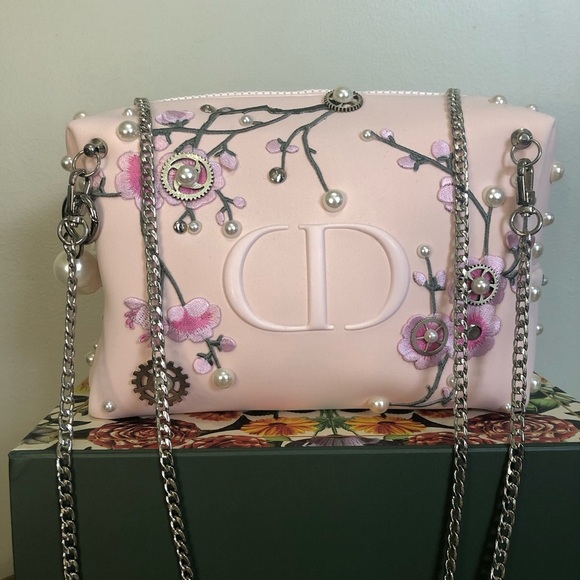 DIOR cosmetic case customized & converted to crossbody. Excellent condition - Picture 1 of 17